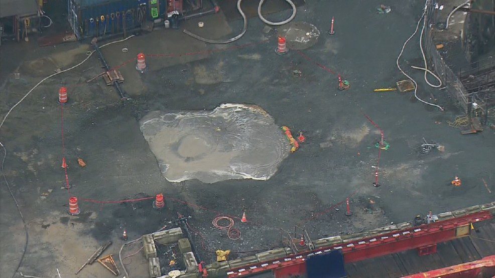 Sinkhole in Seattle